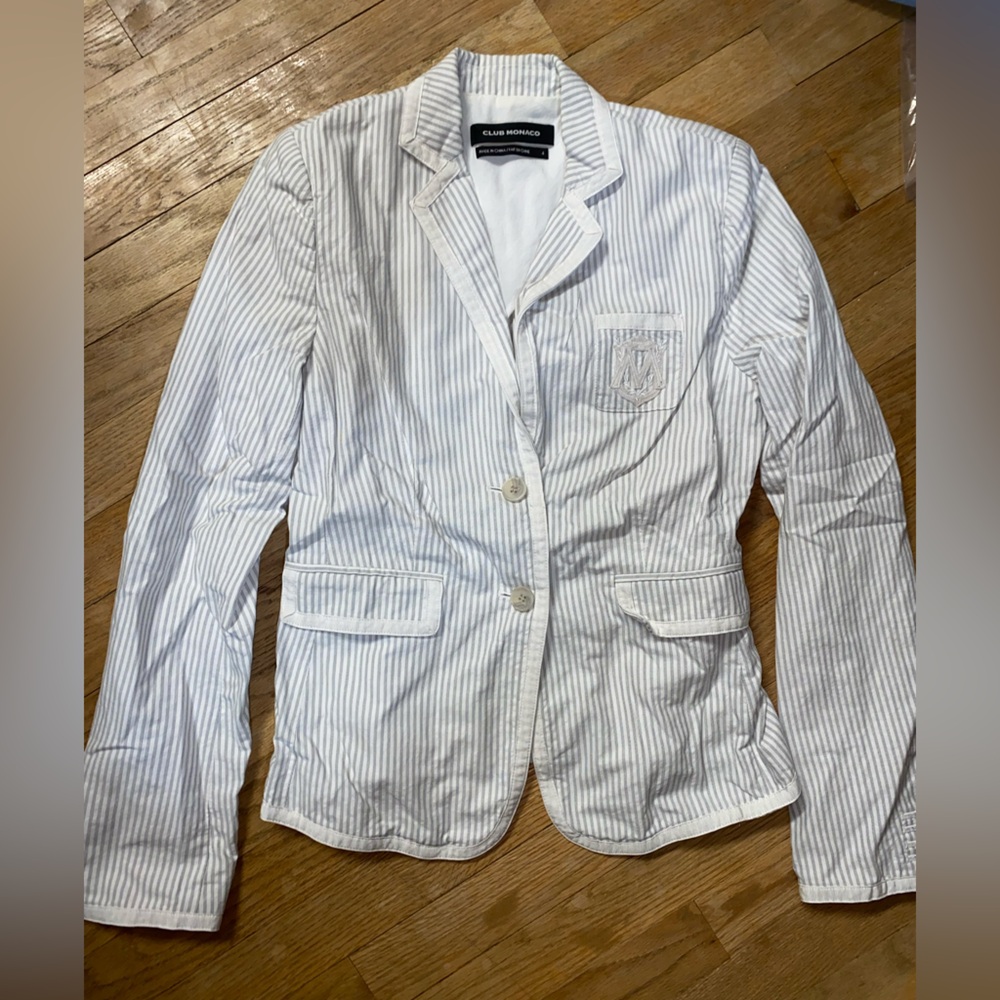 Club Monaco Striped Blazer 4